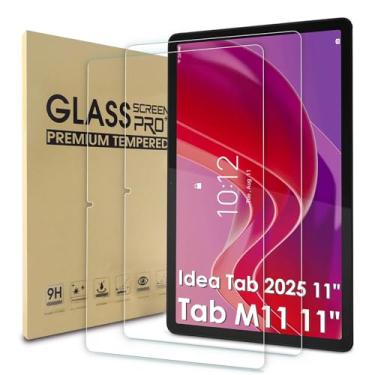 Imagem de WD&CD Pacote com 2 protetores de tela compatíveis com Lenovo Tab M11 de 11 polegadas, película de vidro temperado 【Antiarranhões】【Antibolhas】【Alta definição】