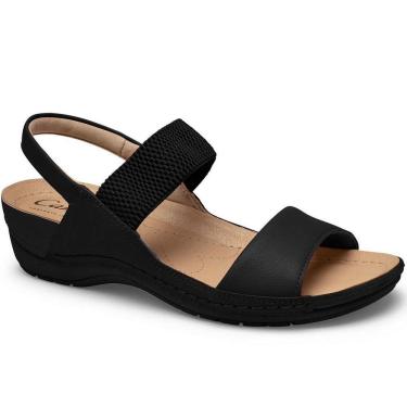 Imagem de Sandália Feminina Campesi Anabela Blaqueada Conforto CP453