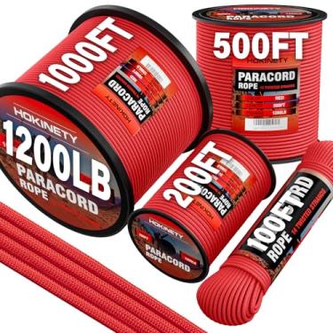 Imagem de HOKINETY Corda de paraquedas 1200 - 4,4 mm 14 fios de nylon carretel de paraquedas para cordão para acampamento ao ar livre sobrevivência tenda utilitária artesanato projetos faça você mesmo pesca