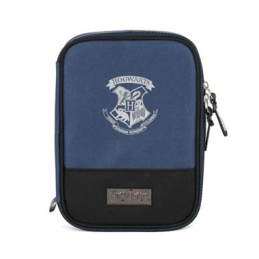 Imagem de Estojo Box Escolar Juvenil Harry Potter - Luxcel, Azul