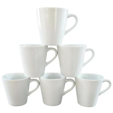 Imagem de Caneca Infantil 120ml Porcelana Jogo 6 pçs Várias Estampas (kit 6 peças, Liso)
