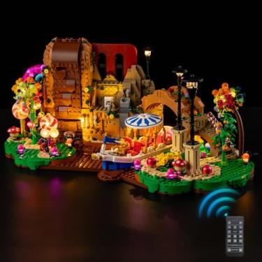 Imagem de Nitemode LED Light Kit Compatible with Lego Willy Wonka & The Chocolate Factory 21360, Upgraded Remote Control Multi-Light Effect Sequence Design Lighting Accessories(No Model)