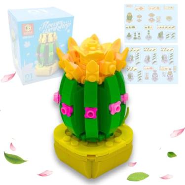 Imagem de Conjunto de Blocos de Montar Flor Decorativa 129 Peças – Brinquedo Educativo de Construção Criativa com Peças Compatíveis, Design Floral e Cores Vibrantes (Hi-Hwa-Yu)