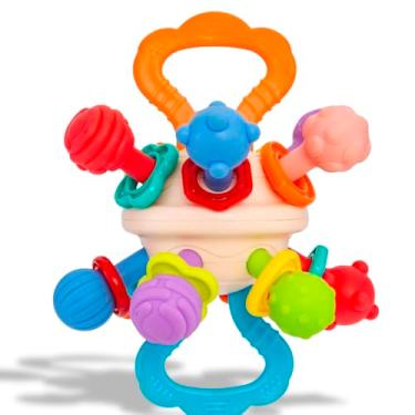 Imagem de Brinquedo Montessori Educativo Cubo Atividades Desenvolvimento Infantil Sensorial Interativo Colorido (Modelo 3 - Atomic)