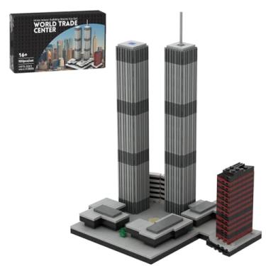 Imagem de DiyXenginey Architecture World Trade Center Building Bricks, 1:2000 World Landmark New York City Buildings, Modular Skyline Model Kit for Adults, Designed by bru_bri_mocs - 982 Pieces