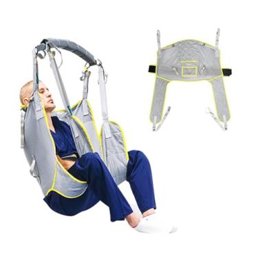 Imagem de EZ Assistive Eslinga de higiene universal, suporte ao paciente acolchoado para higiene, reutilizável e lavável, alça de elevação de pacientes para transferência de pacientes para banheiros e