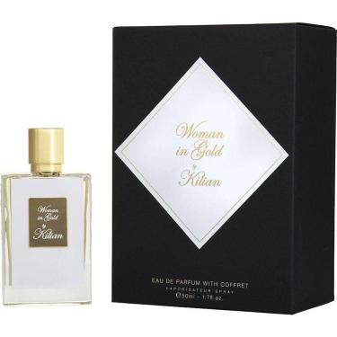 Imagem de Perfume Feminino Kilian Woman In Gold Edp Spray Recarregável 50 Ml&clutch