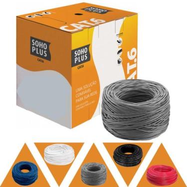 Imagem de Cabo De Rede Cat6 150 Metros Cinza Furukawa Soho Plus