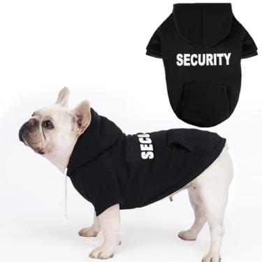 Imagem de Moletons com capuz para cães grandes de segurança moletom de lã ultramacia para cães para clima frio, roupas de inverno para animais de estimação com bolso para cães pequenos, médios e grandes (M