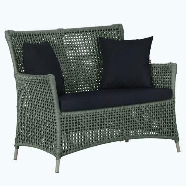 Imagem de 1 Sofá área Externa Igapó Alumínio Fendi Corda Náutica E12 Verde