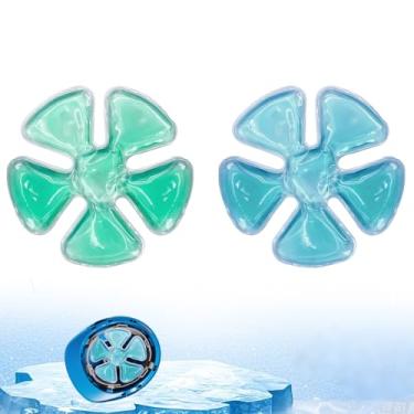 Imagem de Bolsa de gelo para capacete, bolsa de gelo de gel refrescante para cabeça (pacote com 2), compressa fria estilo capacete flexível para conforto, boné de alívio de chapéu rígido
