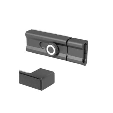 Imagem de 1 conjunto de trava de parafuso aderente de liga de alumínio trava de porta interna antifurto trava de fivela (multi)