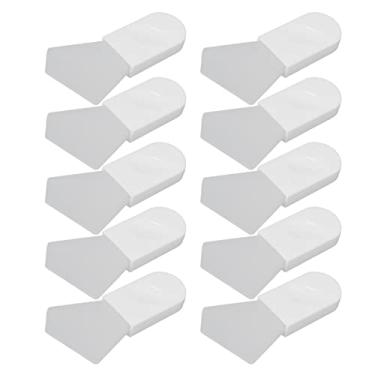 Imagem de Escova de máscara facial de silicone, aplicador de lama facial portátil sem pelos, ferramenta de beleza, conjunto de 10 peças para aplicação uniforme, amigável para viagens (Estilo de polegar poligonal)