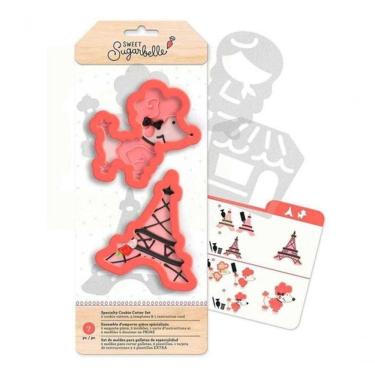 Imagem de Kit Cortador Decoração De Biscoito Sweet Sugarbelle Poodle