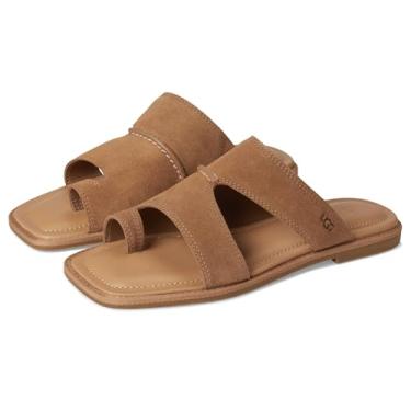 Imagem de UGG Sandália rasteira feminina Matira, Camurça castanha, 37