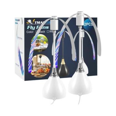 Imagem de Ventiladores USB Para Mesas 2 3pcs Repelente Eficaz De Moscas Com Lâmi