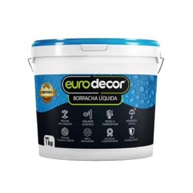 Imagem de Borracha Líquida Manta Impermeável Premium Euro Decor 1KG Tinta Emborrachada Flexível (Telha)