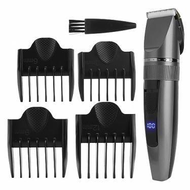 Imagem de Yinhing Máquina de Cortar Cabelo Elétrica para Homens Aparador Profissional Com Lâminas de Corte Máquina de Corte de Cabelo de Barbeiro Sem Fio Design Recarregável para Estilo Versátil