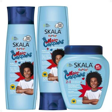 Imagem de Kit Skala Expert Mais Crespinhos: Shampoo e Condicionador 325ml + Creme de Tratamento 1000g