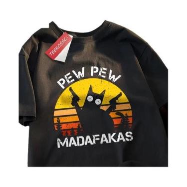 Imagem de Camiseta Masculina Oversized De Algodão Para O Verão Com Estampa De Ga