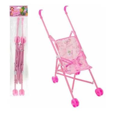 Imagem de Carrinho De Boneca Bebê Reborn Brinquedo Baby Passeio Dobrável Infanti