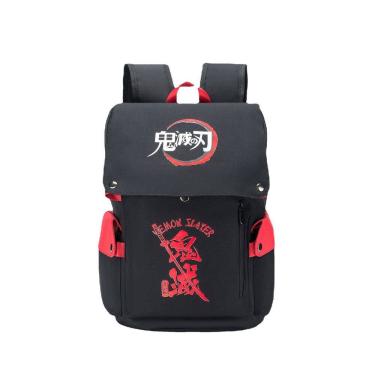Imagem de Mochila escolar infantil Demons Slayers 3D Oxford 34x21x48cm