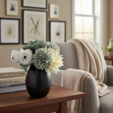 Imagem de Buquê Misto Flor Artificial Para Decoração Realista Festa - Bretalle, 