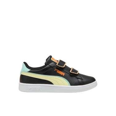 Imagem de PUMA Tênis infantil unissex Smash Hook and Loop, Preto e dourado Moon Ah25, 13.5 Little Kid