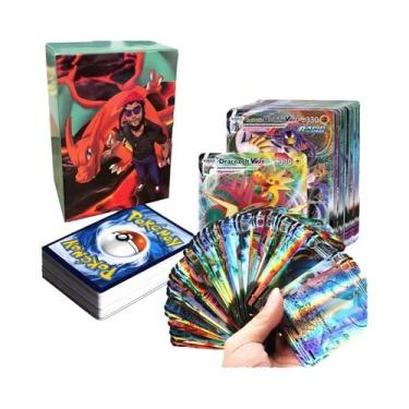 Imagem de Cartas De Jogo Pokémon GX V Mega Brilhantes Para Crianças 100PCS Brinq
