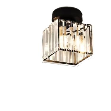 Imagem de Lâmpada Moderna Para Corredor Com De Teto De Cristal(Estilo B/Preto)
