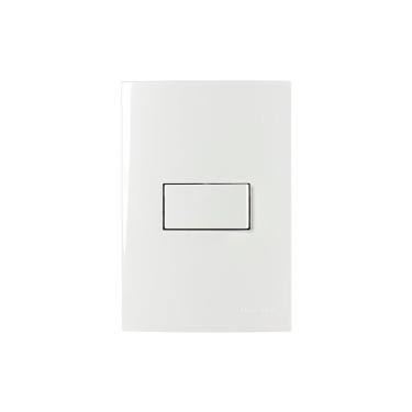 Imagem de Interruptor Bipolar Paralel. MarGirius Sleek 10A com Placa 4x2 Branco
