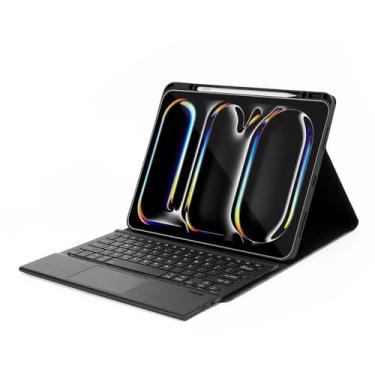 Imagem de Sahara - Capa com teclado Navigate Series com Track Pad para Apple iPad Pro (M4) 13 polegadas 2024, preto, (TB00388)