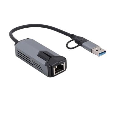 Imagem de Serounder Adaptador Ethernet 5G USB 3.0, Velocidade de Rede Ultrarrápida de 5000 Mbps Com Caixa de Liga de Alumínio Conversor Externo Compatível Com Chrome OS para Laptop PC Tablet