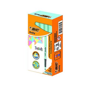 Imagem de BIC, Marca Texto, Marking, Azul Pastel, 12 Unidades