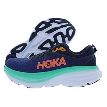 Imagem de HOKA ONE ONE Tênis de corrida feminino, Espaço sideral/Azul Bellwether, 35 BR