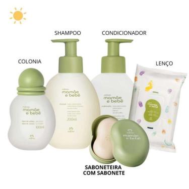 Imagem de Kit Mamãe e Bebê Prime Colonia, Shampoo, Condicionador, Lenço em Sabon