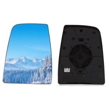 Imagem de Vidro espelhado compatível com Ford Transit 150 250 350 2015 2016 2017 2018 2019 2020 2021 2022 2023 MK8 lado esquerdo do motorista superior retrovisor convexo aquecido