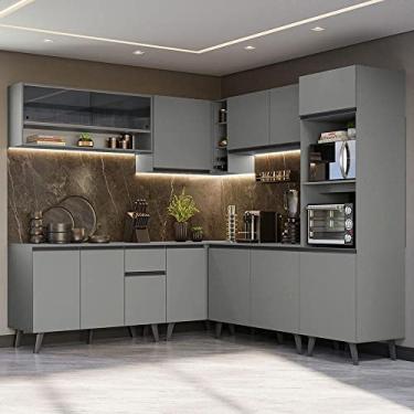 Imagem de Armário de Cozinha Completa de Canto 445cm Nice Madesa 01