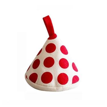 Imagem de Tampa de alça de panela triangular com isolamento único, cabo de algodão resistente ao calor para frigideira de ferro fundido, tampa de forno holandês, suporte de panelas