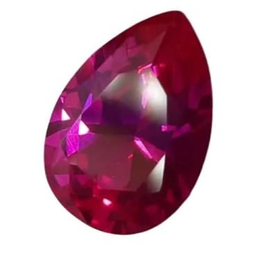 Imagem de Don Nexus Pedras Preciosas Safira Rosa Premium, Lapidação Gota, 10mm x 14mm x 6mm, 6.30-6.45ct, Pureza VS1 Extra