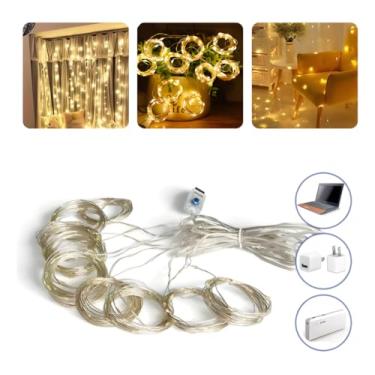 Imagem de Luz de LED 3 Metros 300 LEDs Cortina USB Fio de Cobre Cordão Luz de Fada para Decoração Quarto