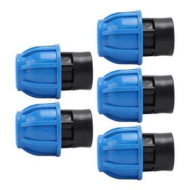 Imagem de Generic Conector rápido de tubo, acessórios de encanamento de rosca fêmea de baixa resistência 5 peças para conexão de tubo de PVC PPR (25 x G1/2)