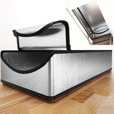 Imagem de Cobertura de isolamento para sótão, 63,5 x 137,2 x 28 cm, cobertura de isolamento para porta do sótão R-Value 15,5, kit de cobertura de isolamento para escada de sótão à prova de fogo classe A