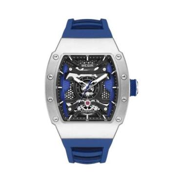 Imagem de Relógio Mecânico Automático Masculino MEGIR Em Aço Inoxidável, Relógio