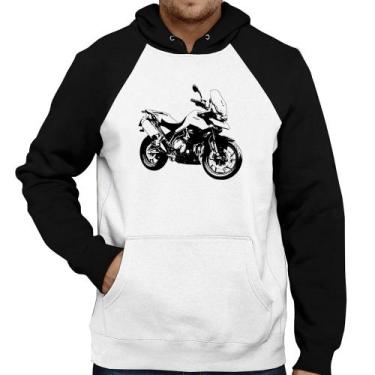 Imagem de Moletom Moto Tiger 900 GT Art - Foca na Moda, Branco, Preto, P