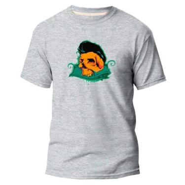 Imagem de  Camiseta Algodão Premium Estampa Digital Conceito Crânio  - Pavesi, C