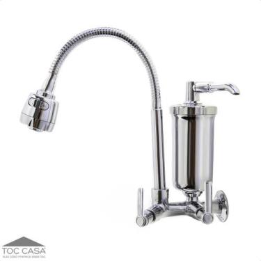 Imagem de Torneira com filtro cozinha parede gourmet - Roddex