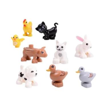 Imagem de Blocos De Montar De Grandes Partículas Cenário De Animais Do Zoológico