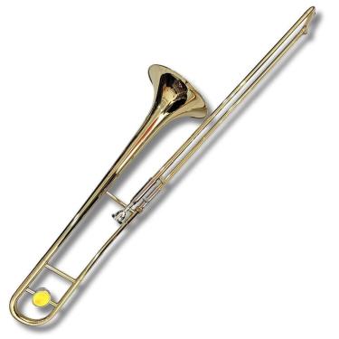 Imagem de Trombone De Vara Bb0 Laqueado Calibre Fino Bb Harlem Sound