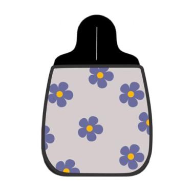 Imagem de Lixeira De Carro Organizador Lixinhocar Margarida Roxa Fundo Cinza